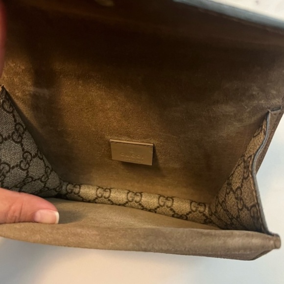 Gucci GG Monogram Mini Dionysus Shoulder Bag Taupe - Picture 6 of 11